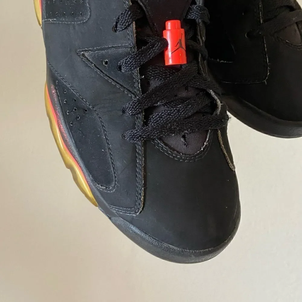 Air Jordan 6 Infer Red Black Sneakers 2000 OG Retro Size 10.5